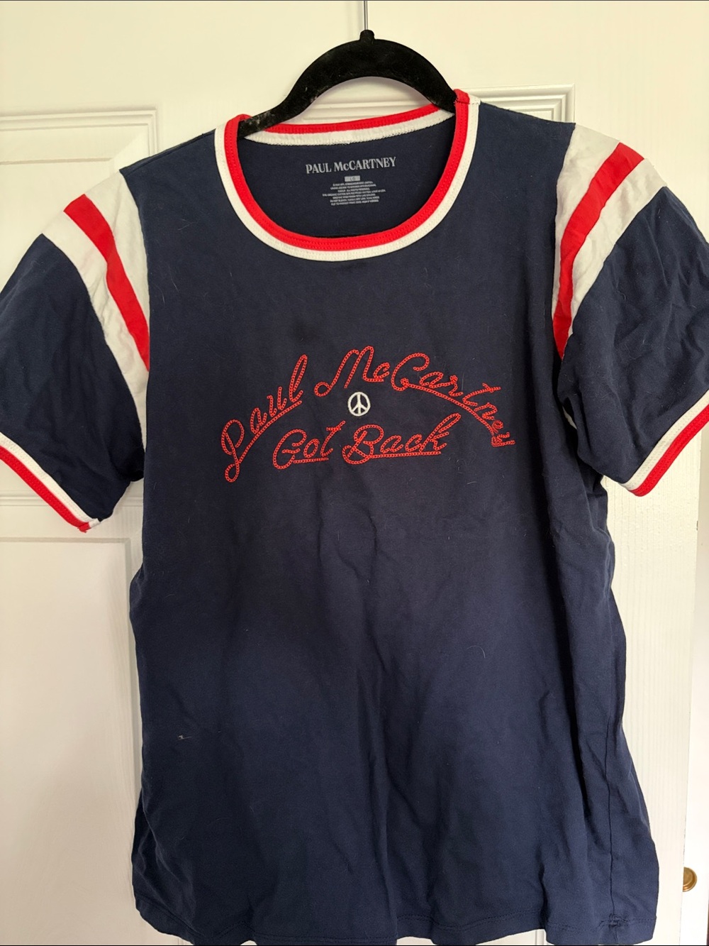 Paul McCartney Got Back Tour Navy Red-Trim Graphic Tee